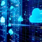Server und Cloud-Symbole als Bild für das Thema Cloudspeicher und Datensicherung